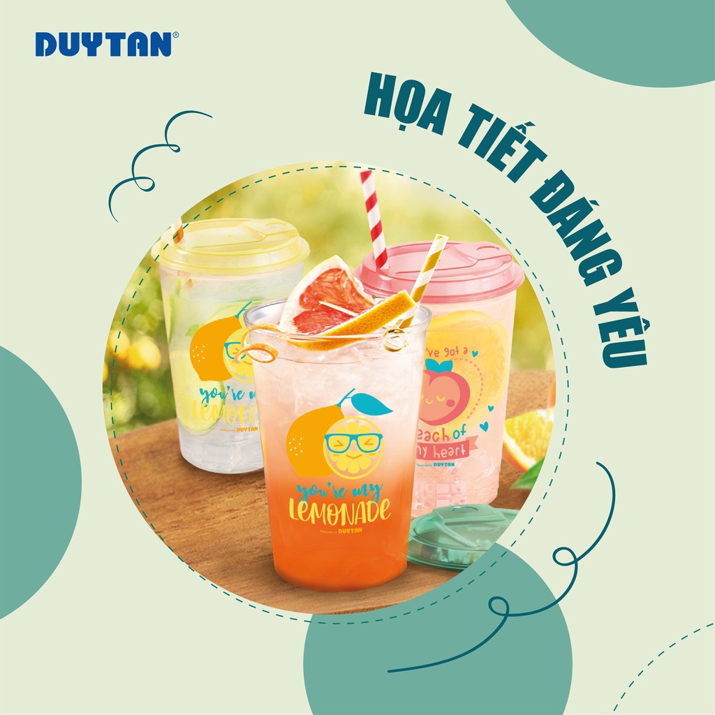 Ly trong Nhựa Duy Tân dung tích 600ml /800ml - nhiều sắc màu