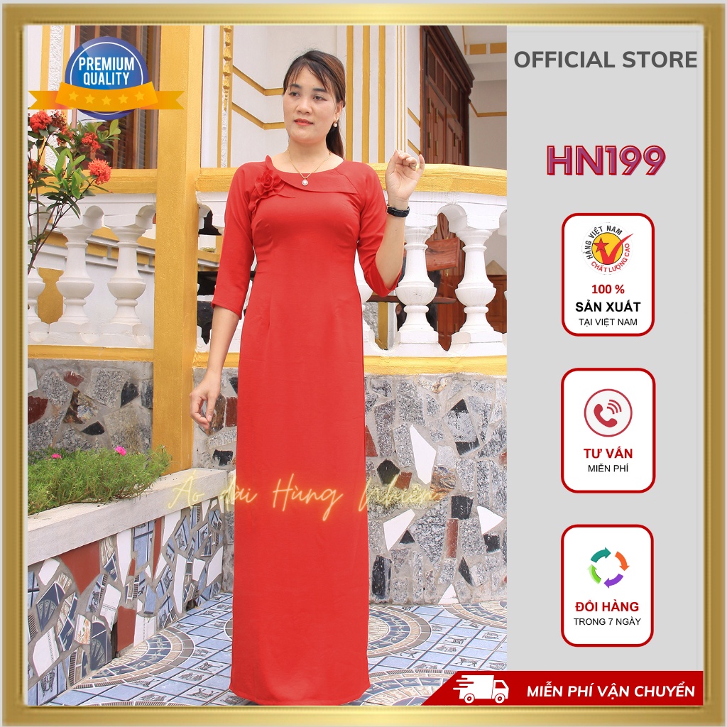 Áo dài chất liệu Lụa Tây thi cao cấp mặc lên lớp, cưới, hỏi, dạ hội, dự tiệc