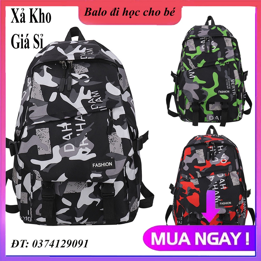 Balo đi học nam nữ ulzzang cho học sinh style Hàn Quốc unisex, Balo Laptop Thời Trang Nhiều Ngăn Để Đồ