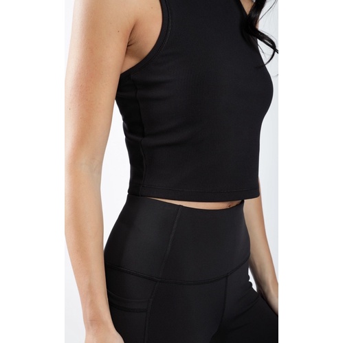 Áo Croptop Nữ Sát Nách Ba Lỗ Đen Hàng Xuất Xịn