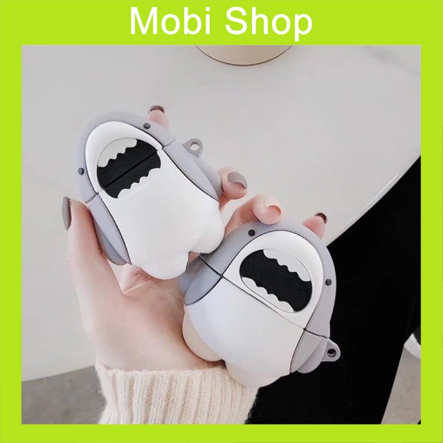 [Quà tặng ý nghĩa] Ốp Airpods cá mập baby shark Vỏ Bao Airpods 1/2/PRO - Case Đựng Tai Nghe không dây i11, i12, i13