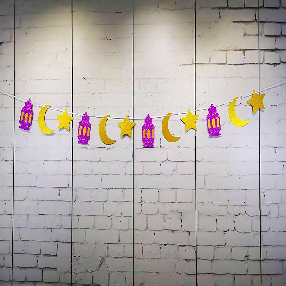 Banner Lễ Hội Eid Mubarak 1 Lễ Hội Eid al-Fitr Bằng Giấy Kareem