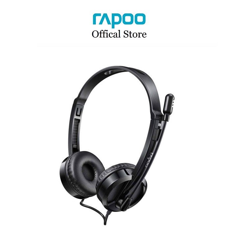 [Mã 2404EL10K giảm 10K đơn 20K] Tai nghe chụp tai On-ear Rapoo H120 - USB Stereo