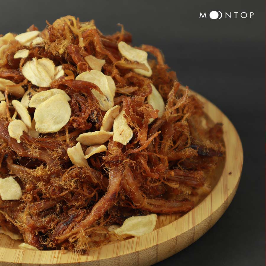 KHÔ HEO CHÁY TỎI THỢ SĂN - Hảo hạng loại 1 - Thịt khô homemade Moontop - Chất từng miếng thịt! | BigBuy360 - bigbuy360.vn