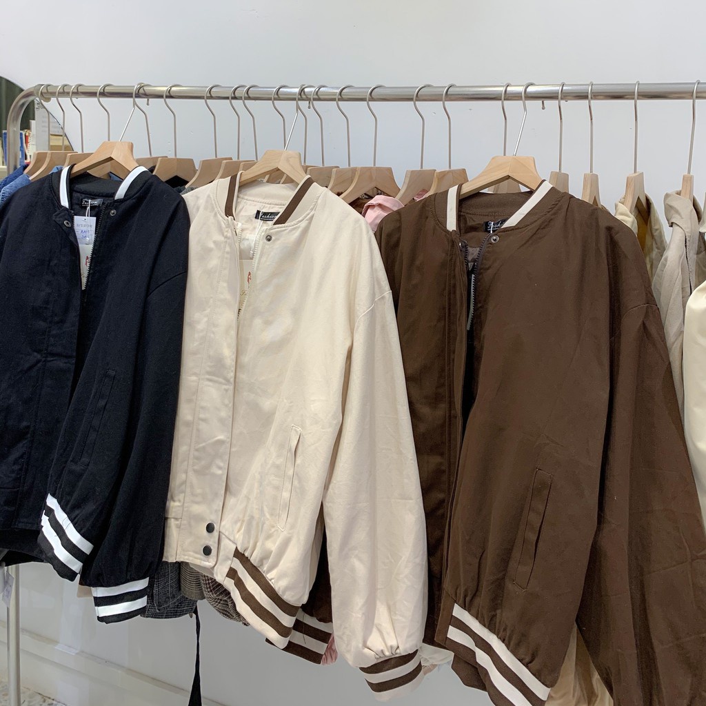 Áo bomber kaki trơn A1499 SUSTORE - Hàng nhập khẩu