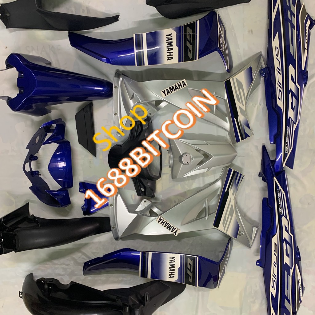 Bộ Dàn áo -vỏ nhựa xe Sirius GP / SIRIUS RC màu Xanh-nhựa trắng nguyên sinh LOẠI ĐẸP