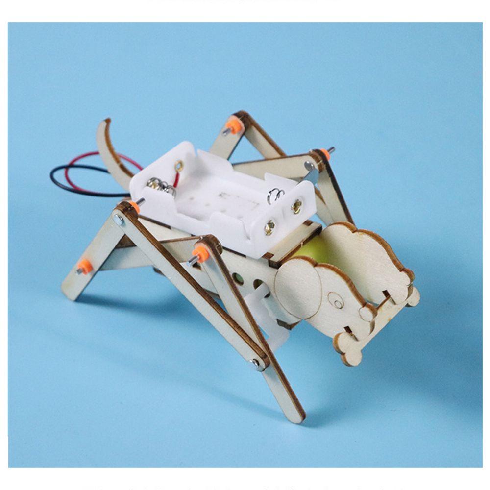 Đồ Chơi Mô Hình Chú Chó Robot Sử Dụng Năng Lượng Mặt Trời Bằng Gỗ