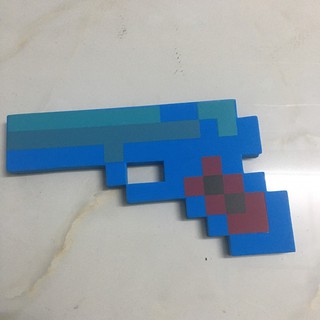 Súng lục minecraft xanh dương