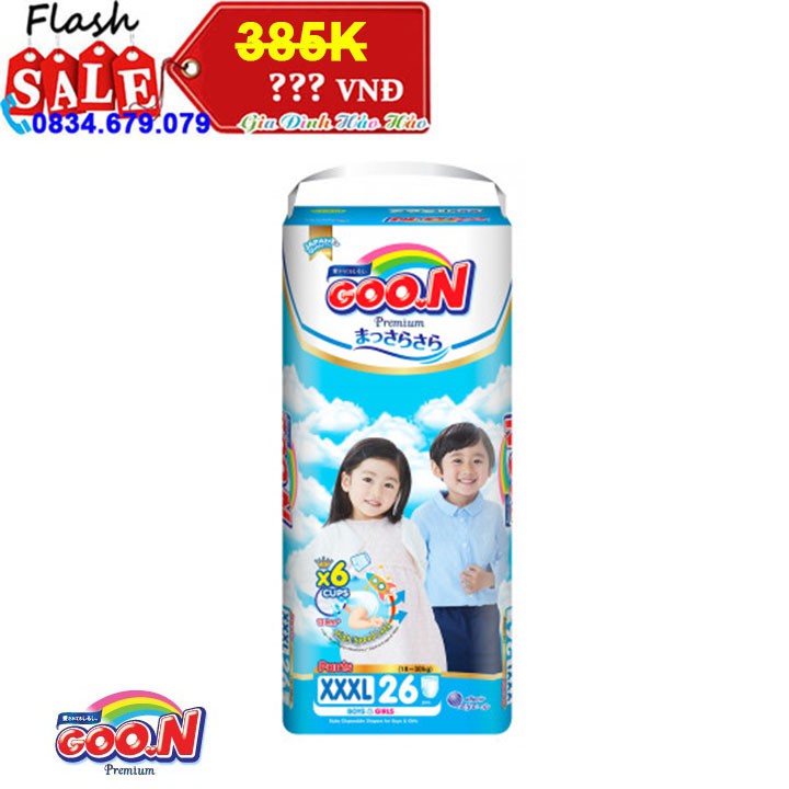 TÃ DÁN/ TÃ QUẦN GOON PREMIUM ĐỦ SIZE NB70/S64/M60/L50/XL46/M56/L46/XL42/XXL36/XXXL26