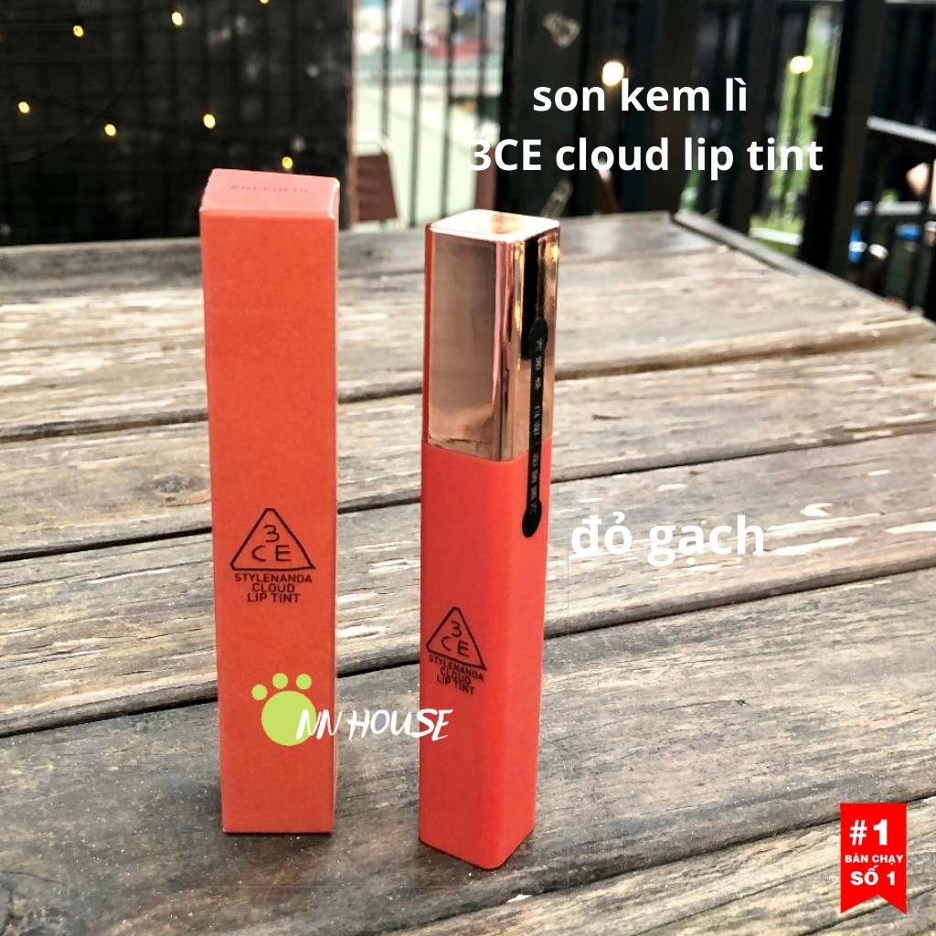 Son kem lì 3CE cloud lip tint dưỡng môi, dưỡng ẩm - son lì, son lỳ, son môi Needful, Pinkalicious, FairyCake NN HOUSE