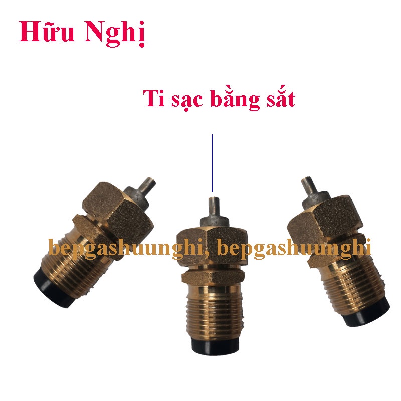 Đầu sạc gas từ bình gas lớn 12kg sang bình gas lom mini, Tặng 15 nút nhựa