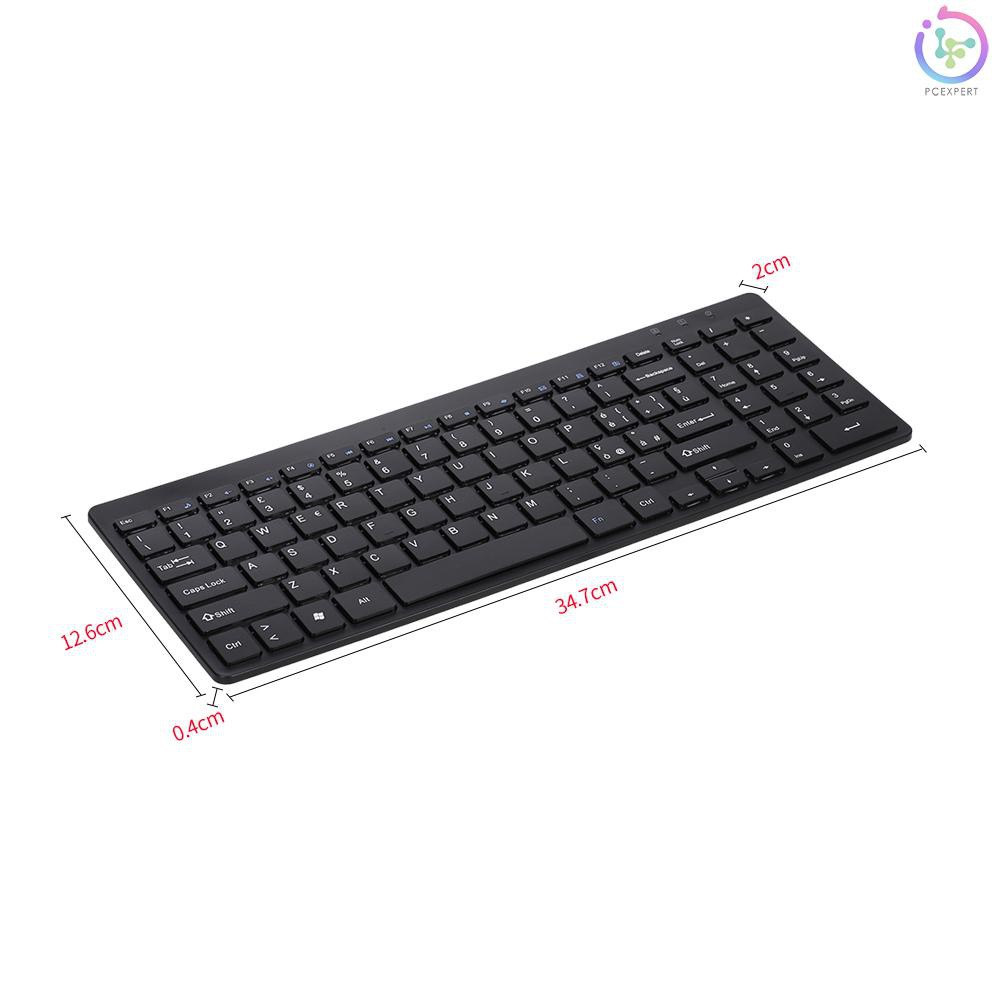 Bàn Phím Không Dây Siêu Mỏng 95 Phím 2.4g Cho Laptop / Pc