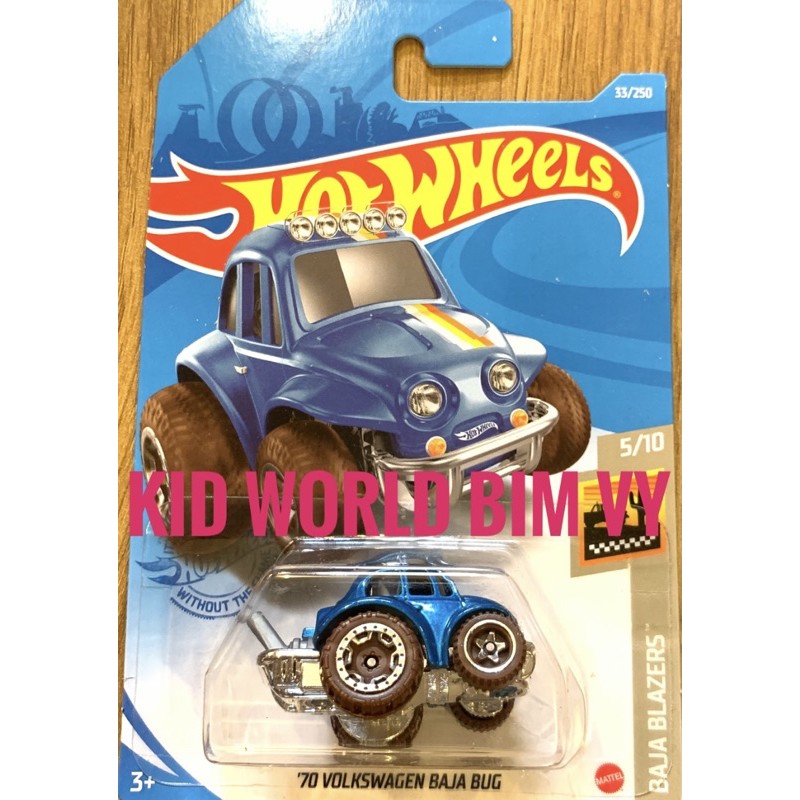 Xe mô hình Hot Wheels basic '70 Volkswagen Baja Bug GRX67.