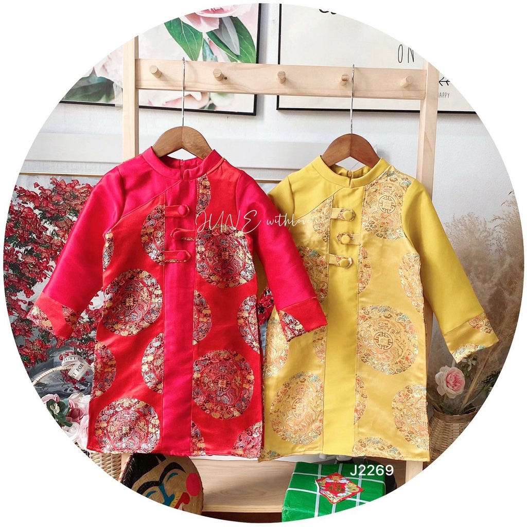 Áo dài bé trai, Áo dài Tết cho bé, áo dài cách tân, mẫu mã đẹp 013612