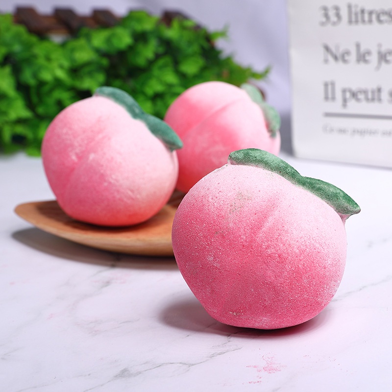 Miss Peach Bubble Bomb, Bom Tắm Quả Đào Ngọt Ngào, Viên Sủi Bồn Tắm Đào Mùi Hương ấm quyến rũ, ngọt ngào - Viên 160g