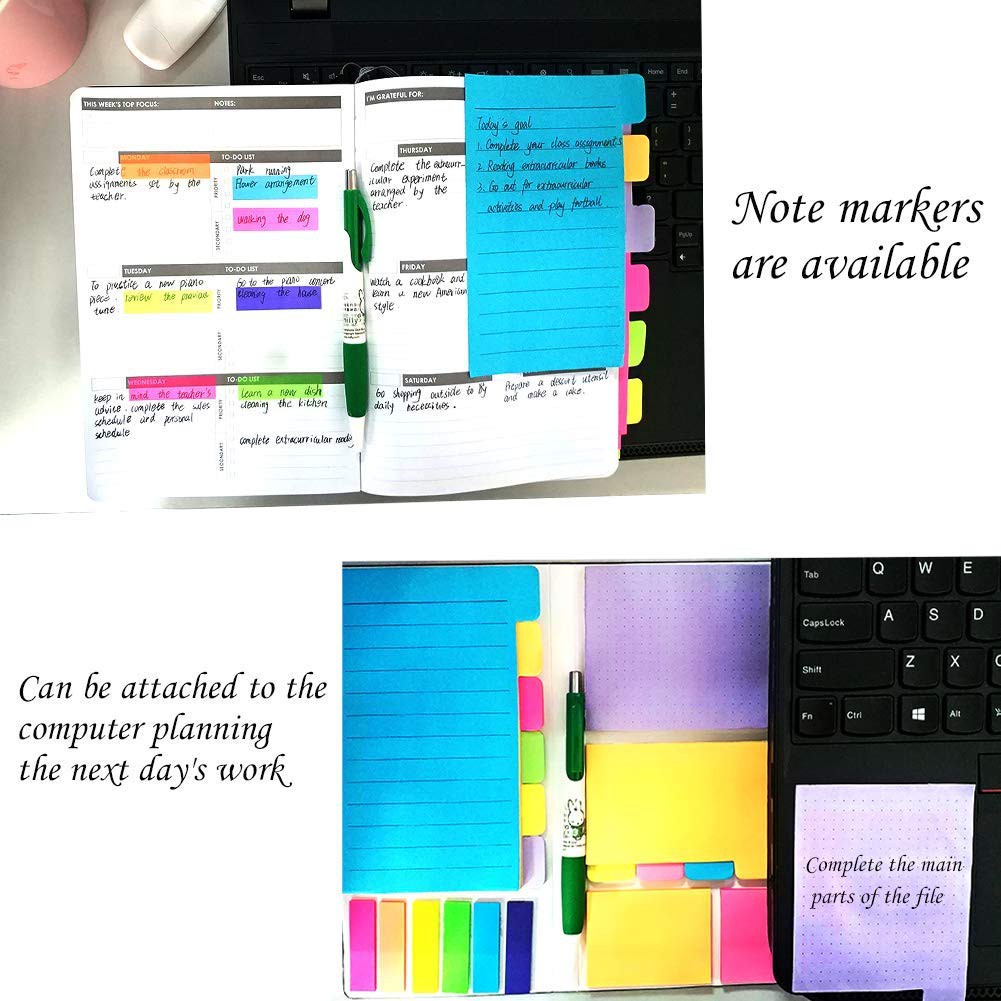 Giấy Dán Ghi Chú Nhiều Màu Sắc Trang Trí Sổ Tay