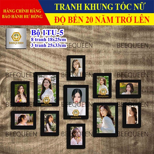 Album 20 Bộ Khung Tranh Tóc Nữ Trang Trí Salon Tóc - Tiệm Tóc Nam Nữ Siêu Bền Đẹp