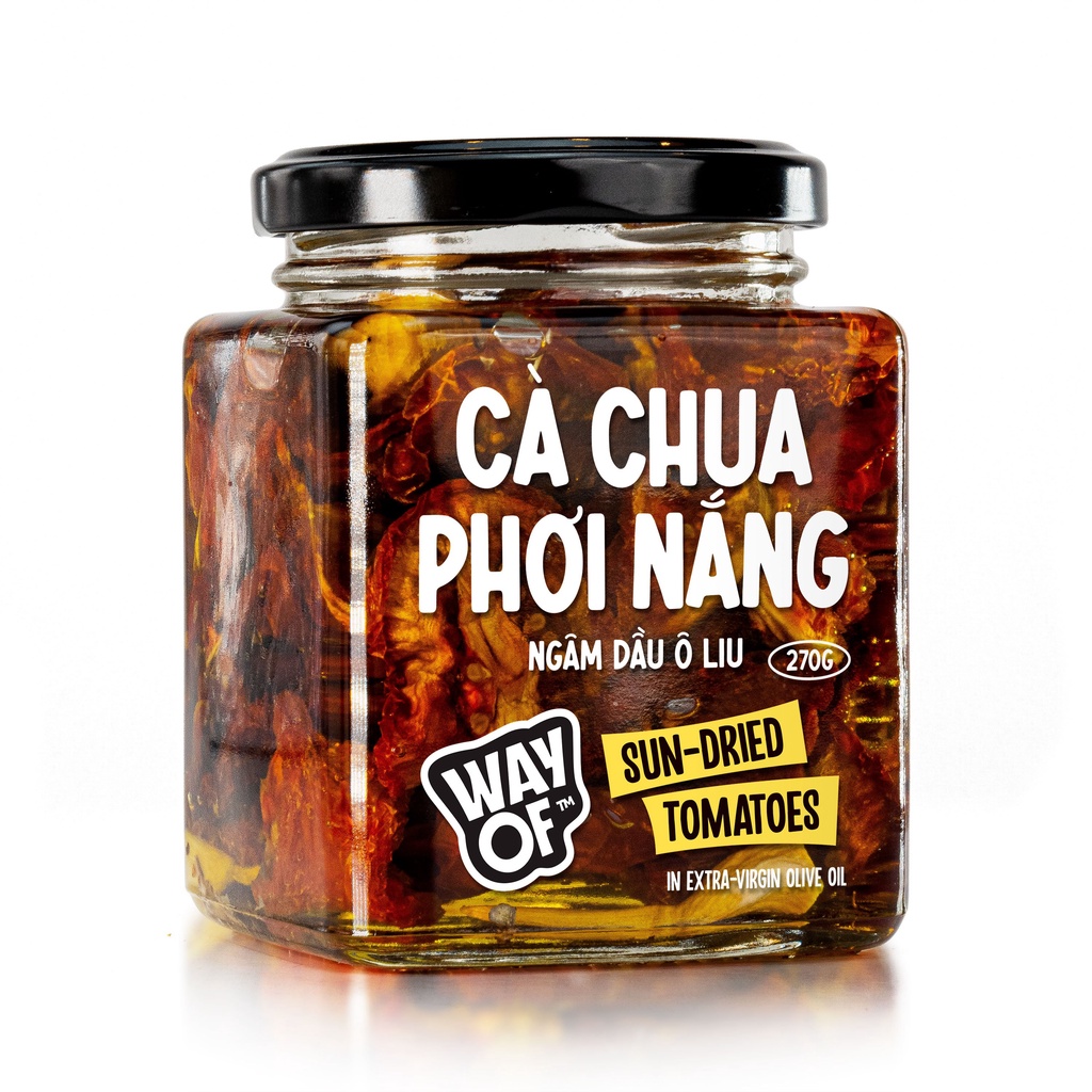 🍅 Cà chua sấy dẻo hũ tinh 270gr | Cà chua phơi nắng dầu ô liu | Sun-dried tomatos in extra virgin olive oil