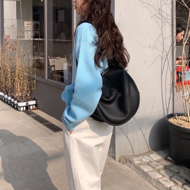 Túi xách da mềm sức chứa lớn phong cách Hàn Quốc cho nữ