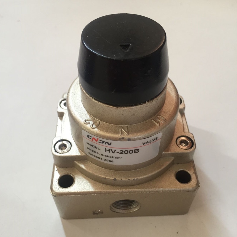Van Gạt Tay Khí Nén 4 Cổng 3 Vị Trí HV-02, HV-03, HV-04