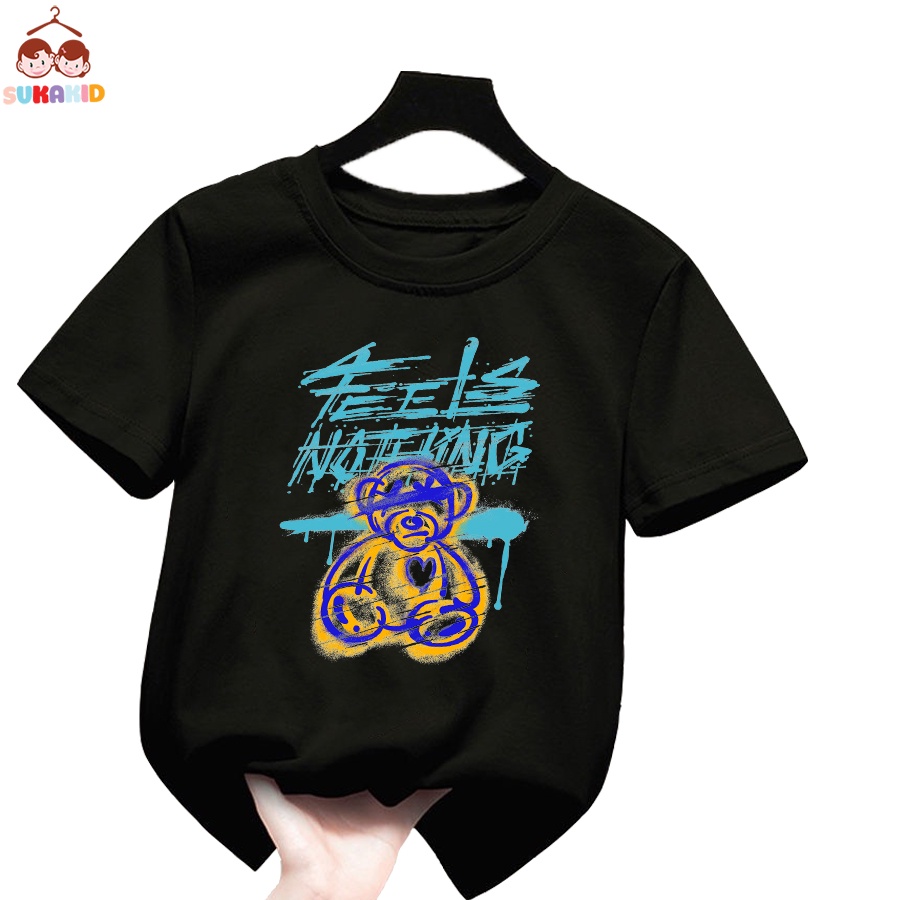 Áo thun hình gấu nati Bé trai và gái.áo cho bé từ 6kg-30kg.AL55.