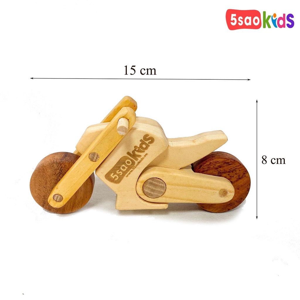 Mô hình xe mô tô đồ chơi bằng gỗ