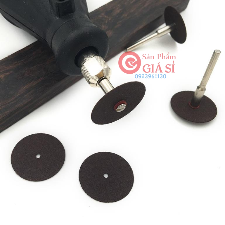 đá cắt mini dùng cắt kim loại và phi kim(20 đĩa cắt đá + 5 đĩa cắt gai + 2 trục gắn) ❤️freeship❤️