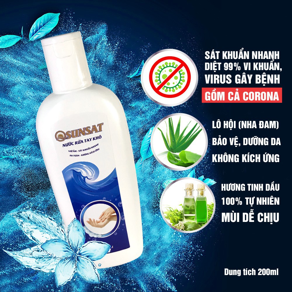Nước rửa tay khô OSUNSAT - Giữ ẩm, diet vi khuẩn & bảo vệ da tay | BigBuy360 - bigbuy360.vn