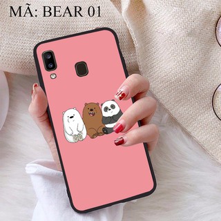 Ốp lưng Samsung A20 viền dẻo TPU BST Gia Đình Nhà Gấu