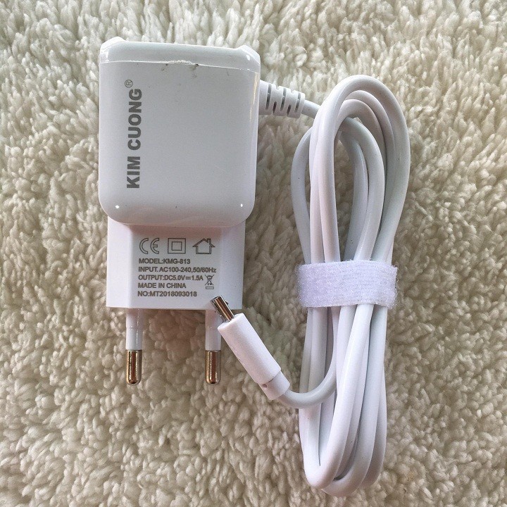 Bộ Sạc Kim Cương Hàng Chính Hãng Chân/Cổng Micro USB thích hợp với các dòng Điện Thoại Samsung/Oppo/Vivo/Xiaomi/Max