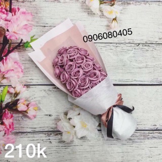 [Hoả tốc] ‼️‼️Mẫu bó dài 22 bông hồng đất‼️‼️