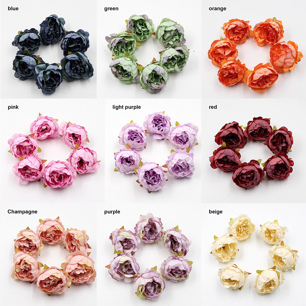 10pcs 5cm DIY Decor Decoration Supplies Scrapbooking Birthday Party Heads