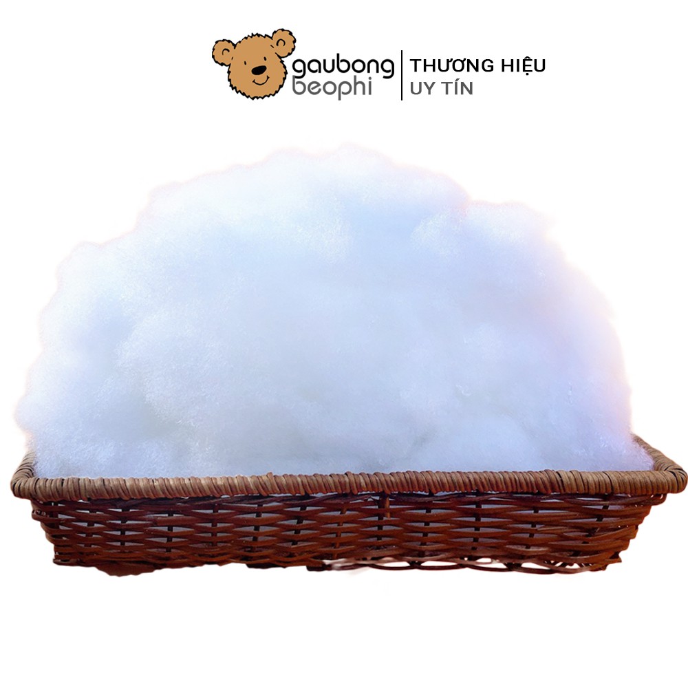 Bông gòn nhân tạo 3 chiều sợi 15D shop gấu bông béo phì