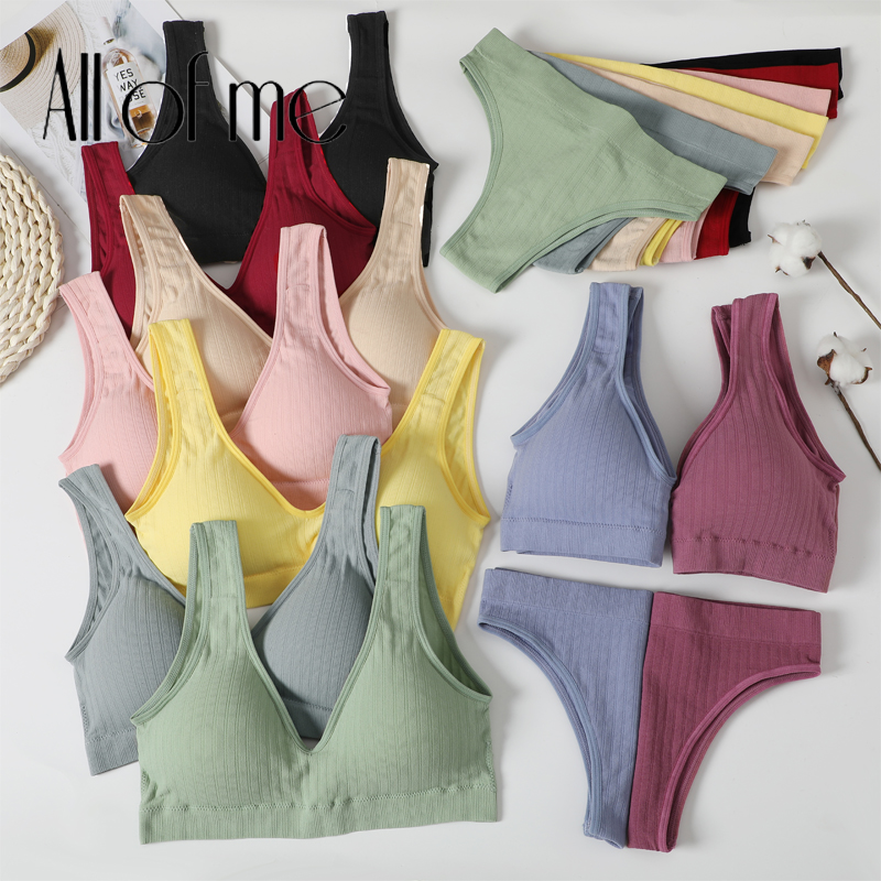 Bộ Đồ Lót Không Đường May Cổ Chữ V Khoét Sâu Quyến Rũ Cho Nữ 2021