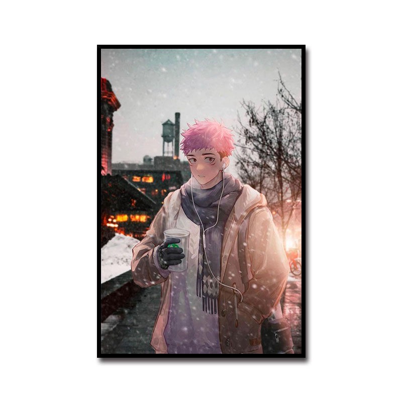 Bộ Tranh Sơn Dầu Tự Làm Hình Nhân Vật Hoạt Hình Nhật Bản Độc Đáo