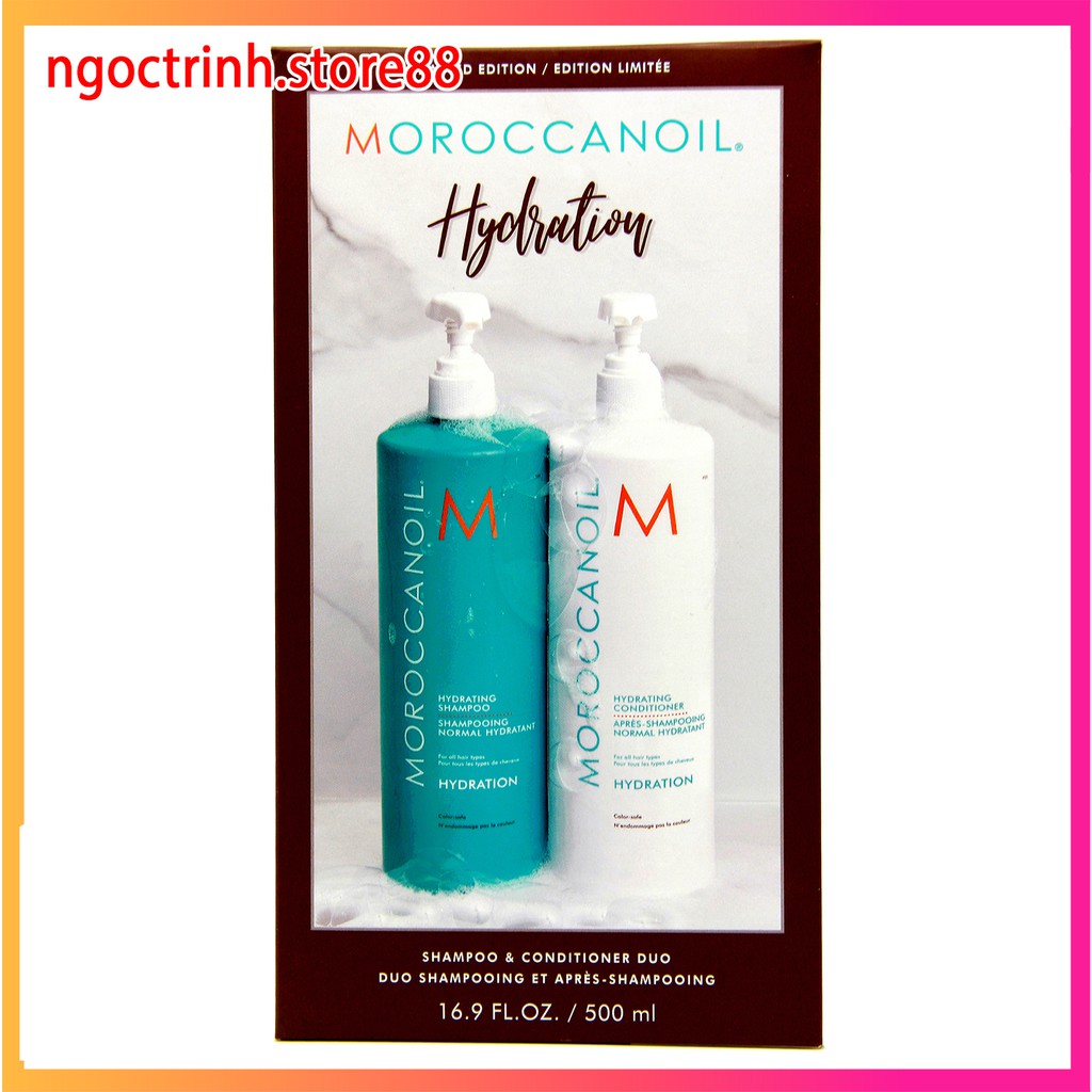 Dầu Gội Dầu Xả Dưỡng Ẩm Phục Hồi MOROCCANOIL 500ml