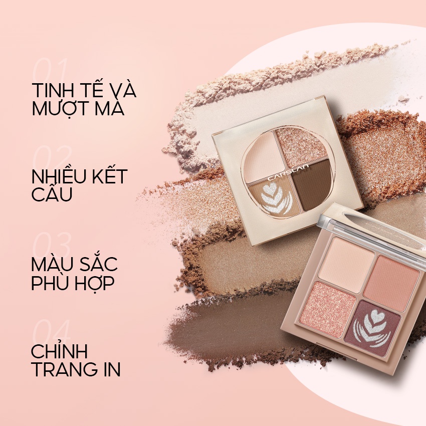 Phấn mắt trang điểm Carslan màu đẹp quyến rũ hợp thời trang 6g