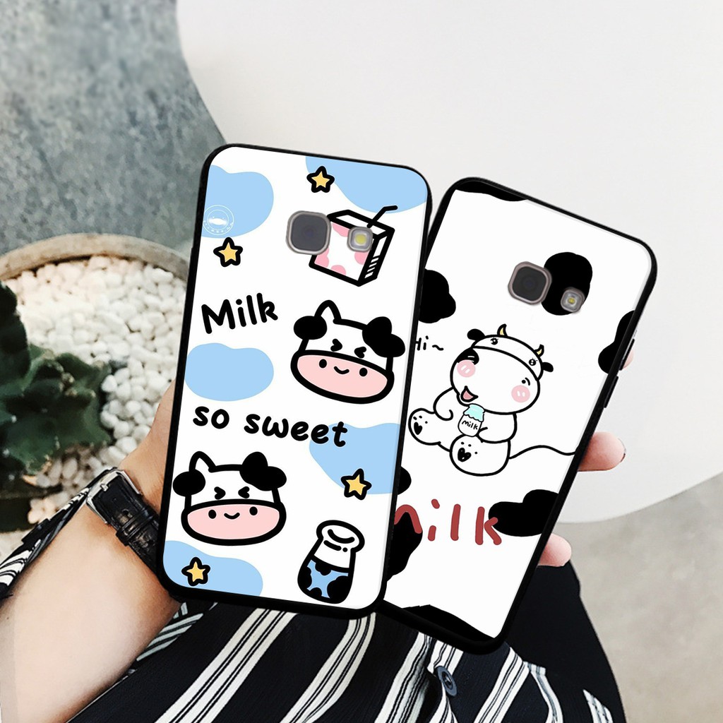ỐP LƯNG SAMSUNG A3 2017/A5 2017/A7 2017 GIÁ CỰC SỐC-IN HÌNH BÒ SỮA CUTE