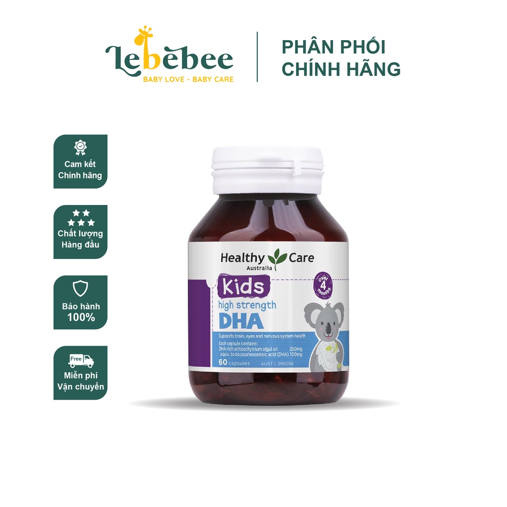 DHA Healthy Care của Úc cho bé từ 4 tháng tuổi