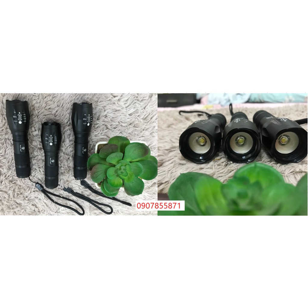 😍 Đèn pin siêu sáng S016 - tặng kèm cốc sạc pin tiểu- chính hãng MAYOR WOLF