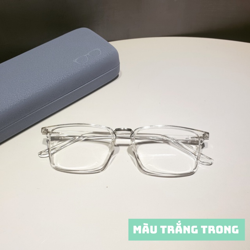 Kính cận nam nữ - gọng kính cận vuông đẹp 2165 chất liệu nhựa dẻo cao cấp hợp thời trang