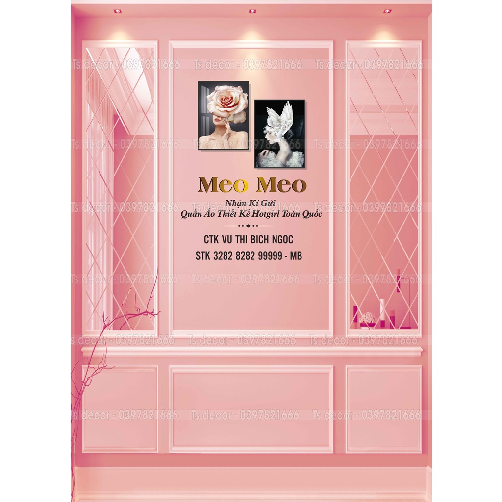 Phông Livestream mẫu hot hit 3D 5D miễn phí chèn logo + khung tranh + gấu beerbrick