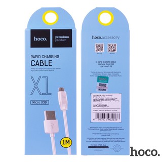 Cáp sạc hoco x1 1m - cổng microusb - hãng phân phối chính thức