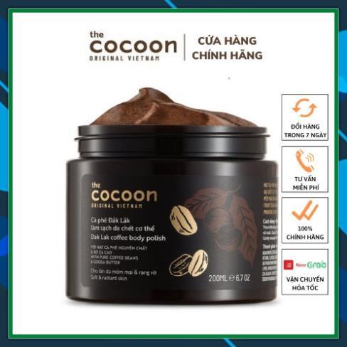 Tẩy da chết cafe Cocoon vừa sạch da chết vừa dưỡng trắng da giảm thâm nám