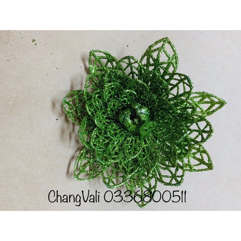 Hoa sen kim tuyết 5 lớp trang trí,làm oản tài lộc