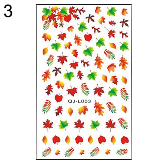 Miếng Dán Trang Trí Móng Tay Hình Lá Phong / Hoa Lá / Bướm Đẹp Mắt