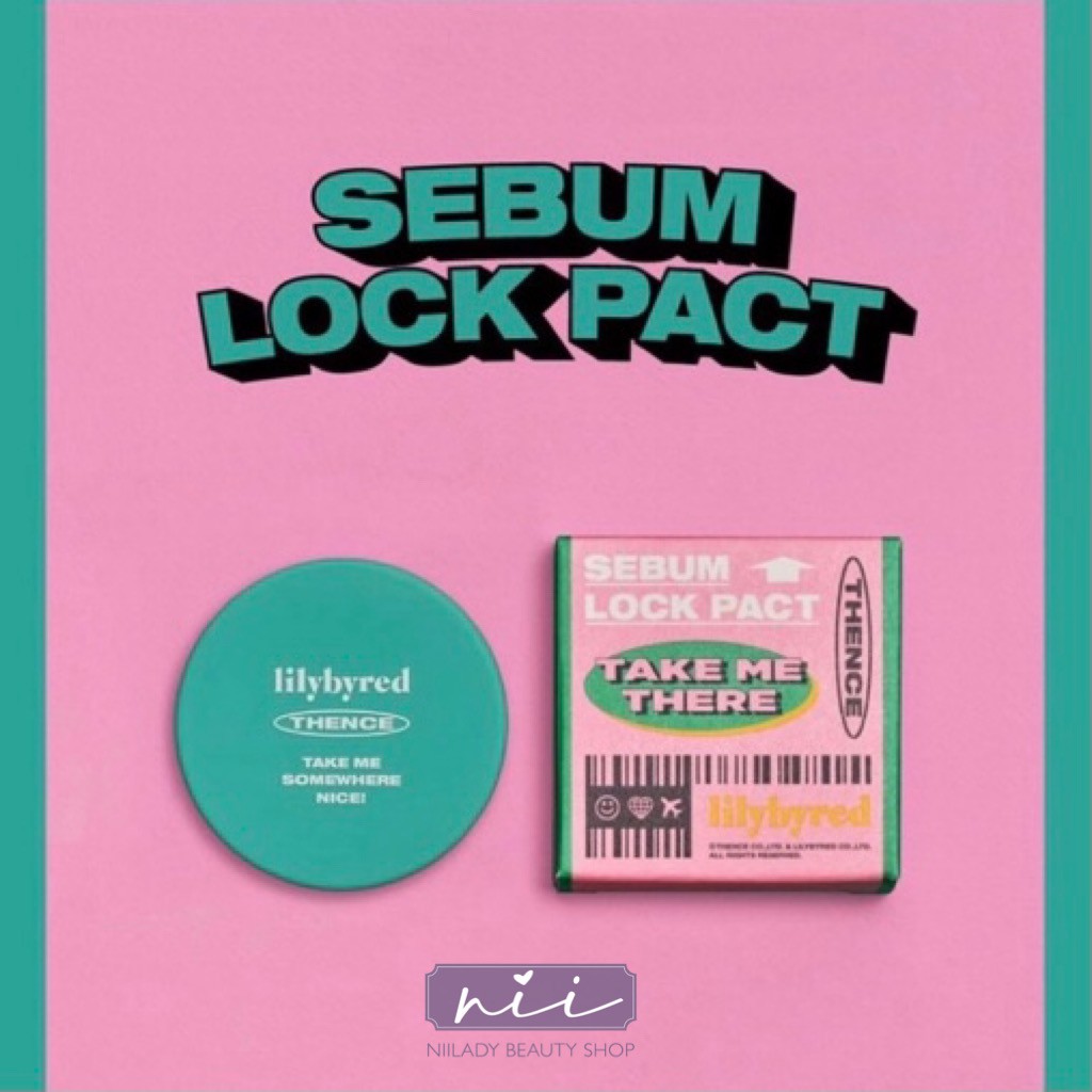 Phấn phủ kiềm dầu Lilybyred Sebum Lock Pact (Thence Edition)