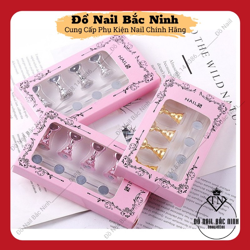 Đế Gắn Móng Mẫu Tập Vẽ Nail, Đế Gắn Móng Gỉa Thanh 5 Đế