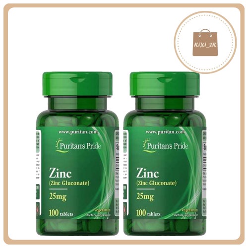 [CHÍNH HÃNG] Viên Uống Bổ Sung Kẽm ZinC 50mg Puritan's Pride 100 - 250 Viên
