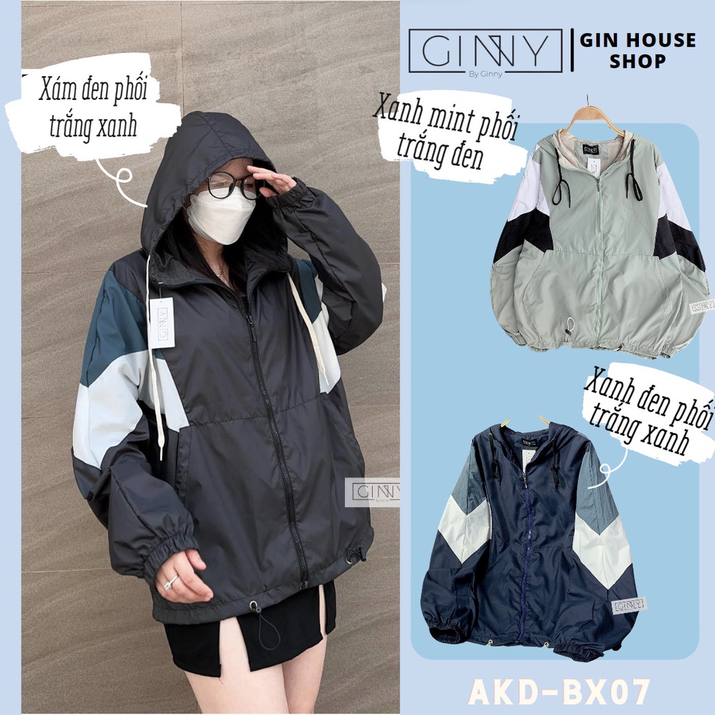 Áo khoác dù lót thun xuất Shimi BX-07 | Hàn Quốc | Gin House Shop